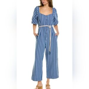 Joie Shelburna Tie Waist w/pocket Jumpsuit 100%‎ Cotton sz Small NWT